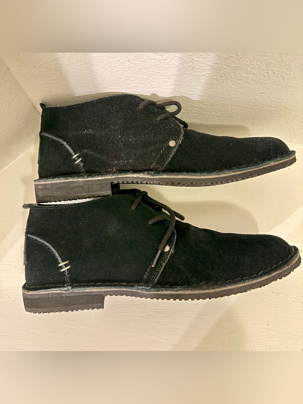 Rocket Dog Esquire men's chukka boots (Y2K model) — black, business-casual style